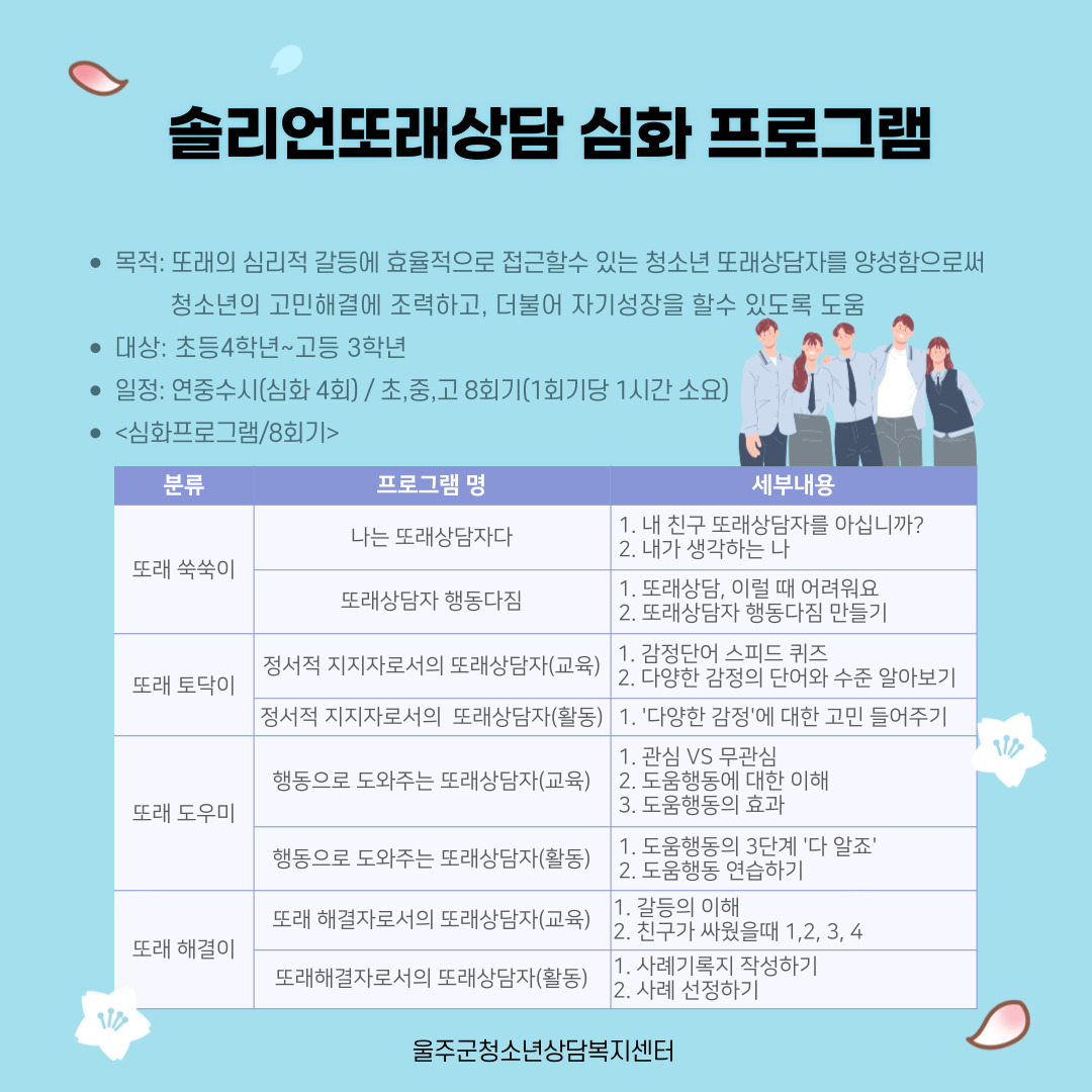 솔리언또래상담 심화 프로그램